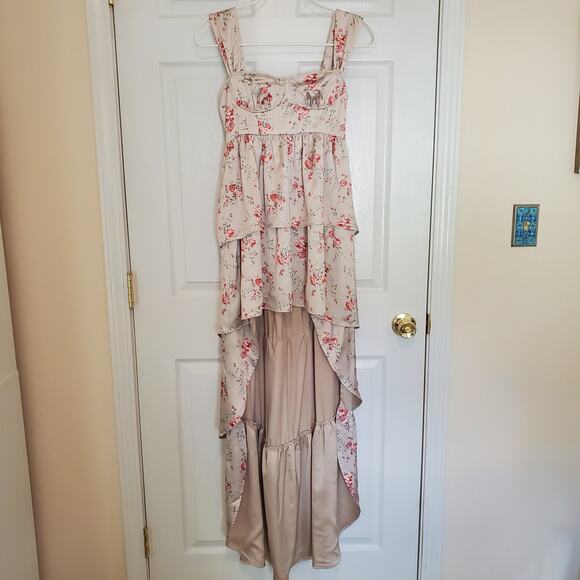 WeWoreWhat Corset High Low Maxi Dress Dainty Floral Size 0 - Picture 4 of 14